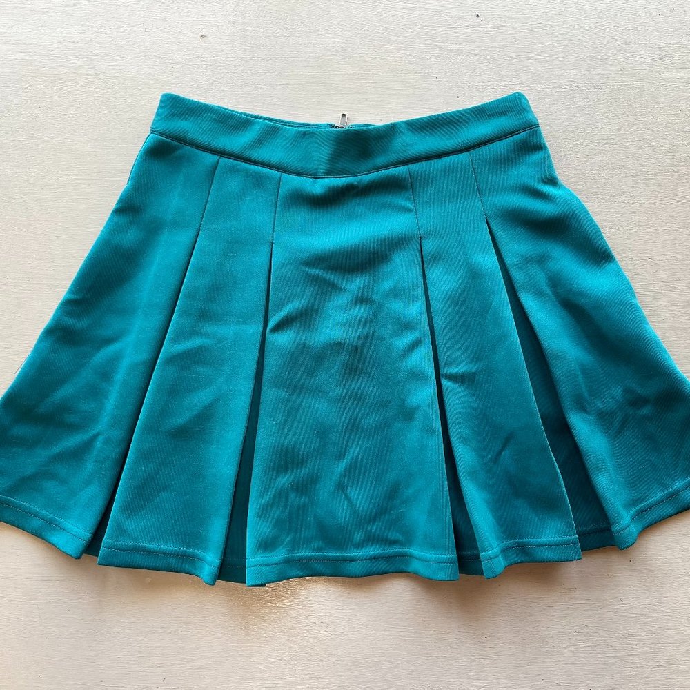 Forever 21 Emerald Green High-Waisted Tennis Skirt